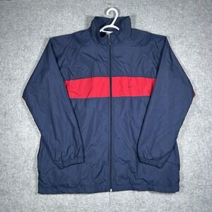 Vintage Nike Jacket Mens Size 2XL/XXL Blue Windbreaker Training Mesh‎ Lined y2k